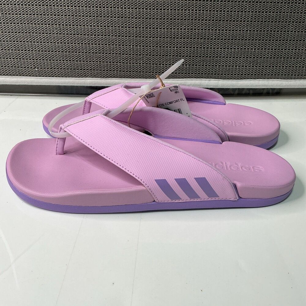Adidas Adilette Comfort FL Woman's Size 7 Pink flip flop Sandals